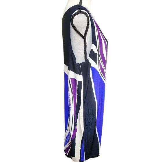 Chico's Abstract Sleeveless Dress Size 3/XL Knee Length - Picture 1 of 8